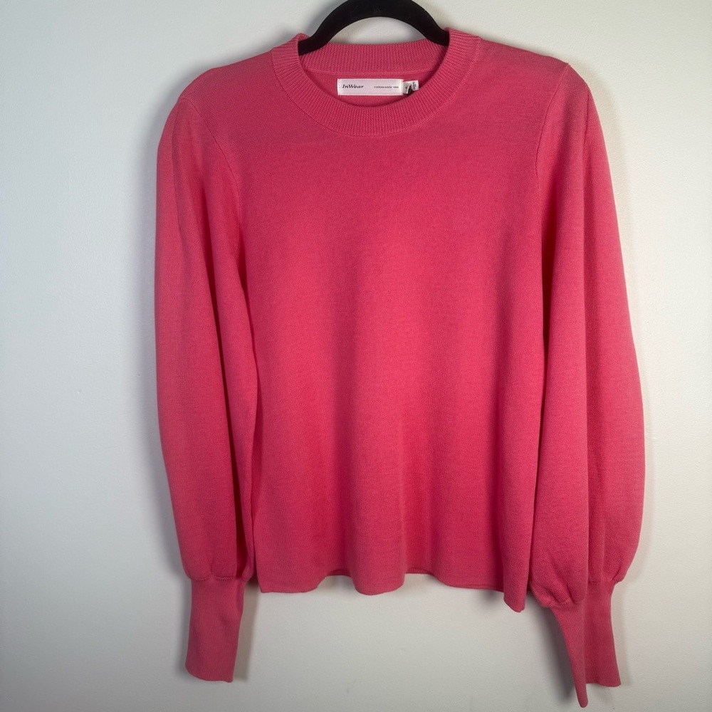 InWear Copenhagen Puff‎ Sleeve Pullover Crewneck Sweater size Small NWT